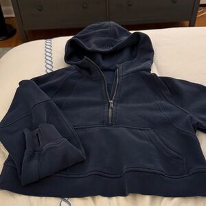 Lululemon navy Scuba Hoodie 1/2 zip